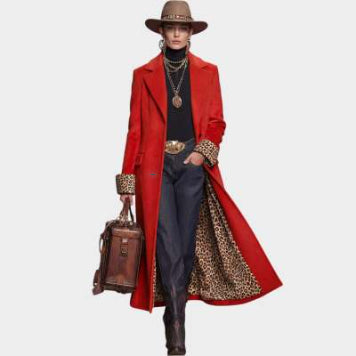 Manteau long Héloïse en velours et dentelle